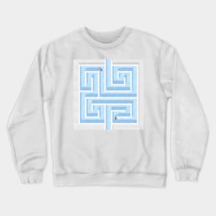 Koi pond maze Crewneck Sweatshirt